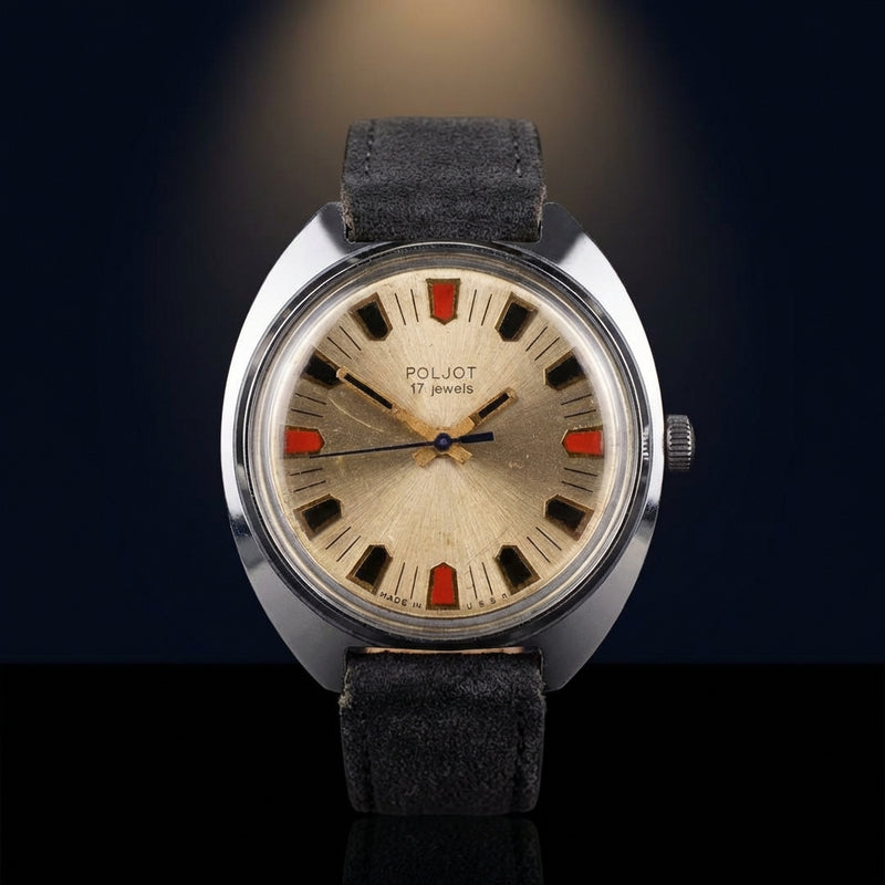 Hand-wound Watch 17 Jewels Ussr Made Vintage Mechanical Wristwatch