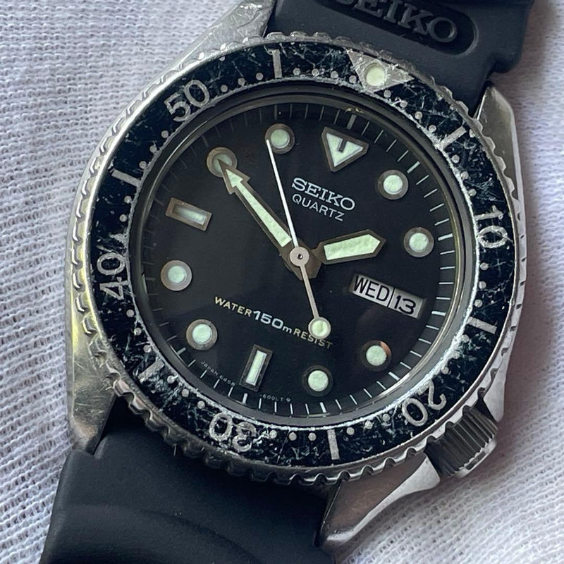 Quartz 6458-6000 150m Divers Watch Vintage Mens Dive Watch Stainless