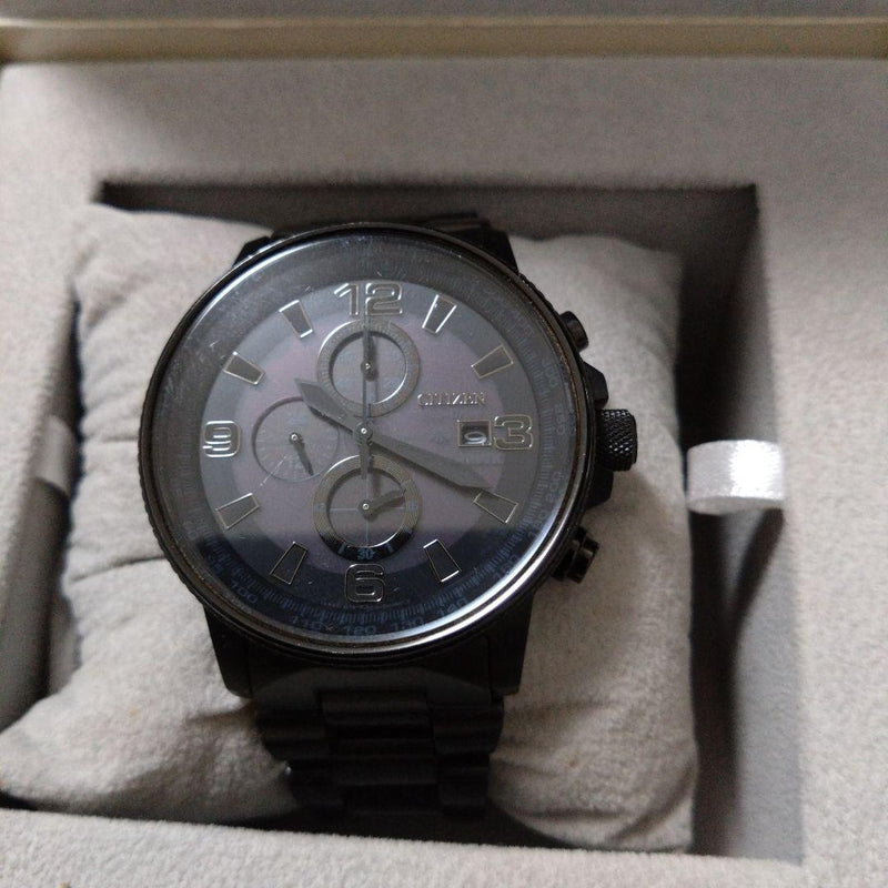 Nighthawk Eco-drive Watch Overseas Exclusive Pilot Stainless Steel