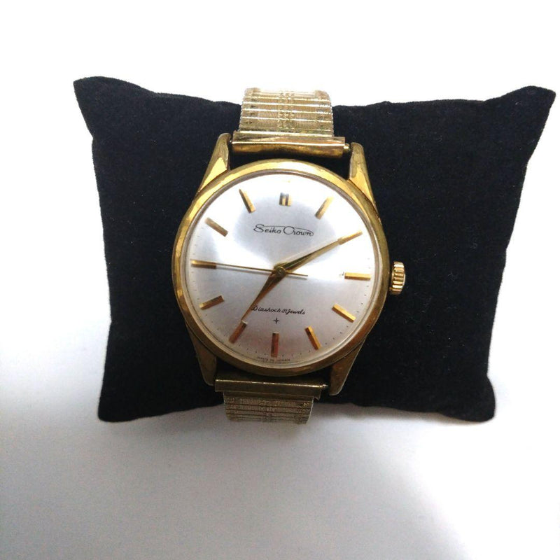 Crown Hand-winding Vintage Watch Working Mechanical Movement Collectible