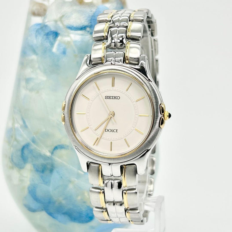 Dolce 8j41-6140 Quartz Watch Gold Tone Mens Dress Watch Japan Made