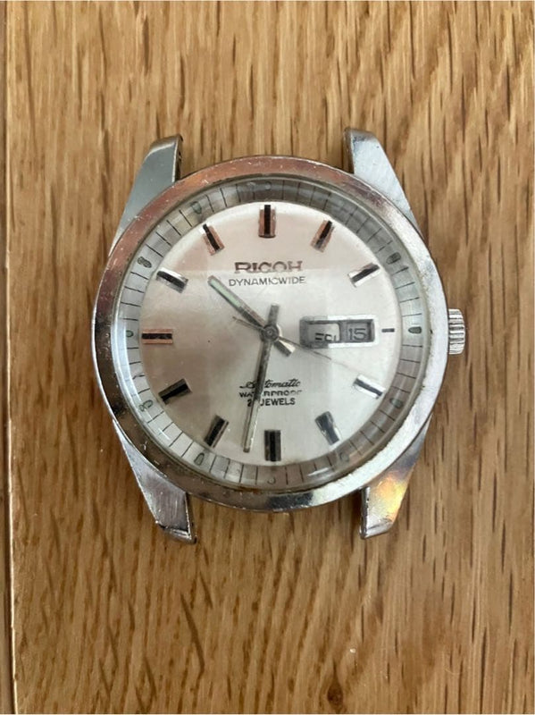Ricoh Dynamic Wide 21 Jewels Watch Takano Mens Wristwatch Vintage
