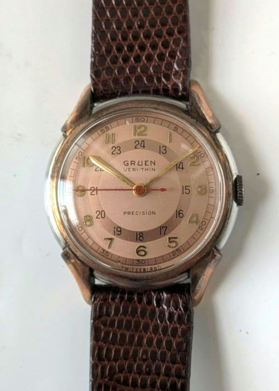 Gruen Precision Antique Watch Vintage Wristwatch Collectible Timepiece