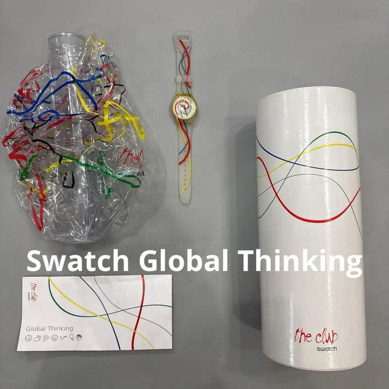 Swatch Global Thinking 2007 Watch Quartz Plastic Unisex Collectible Timepiece