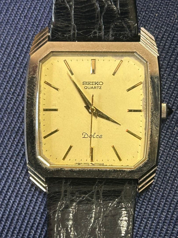 Dolce Gold Quartz Watch Mens Dress Watch Elegant Classic Design