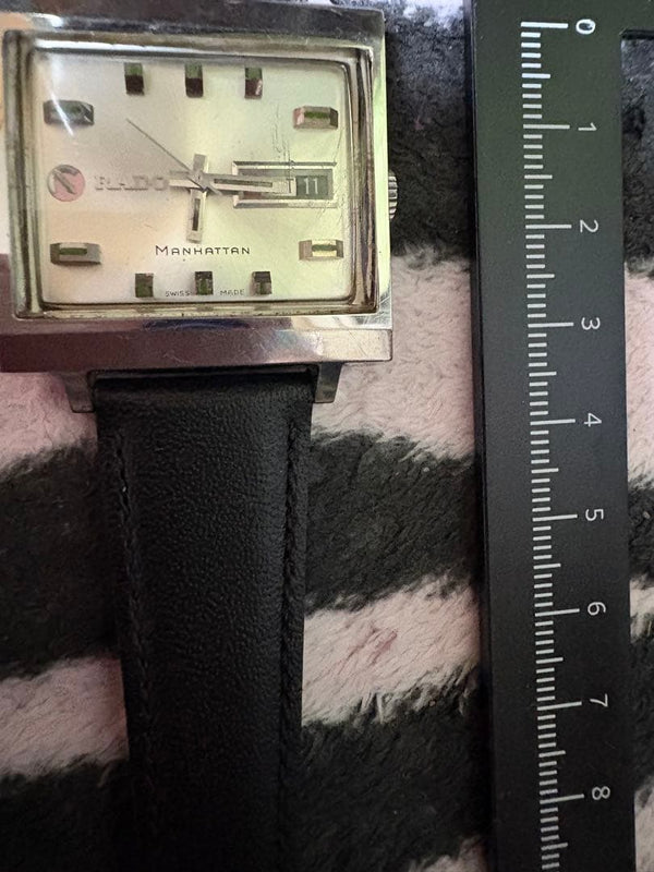 Rado Manhattan Watch With Calendar Swiss Made Mens Dress Watch