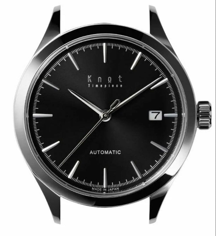 Knot At-38svbk Premium Watch Black Dial Japanese Movement Minimalist