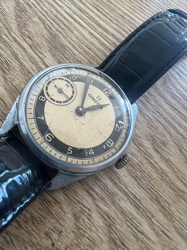 Omega Regulator Hand-winding Watch Overhauled Working Mechanical Movement