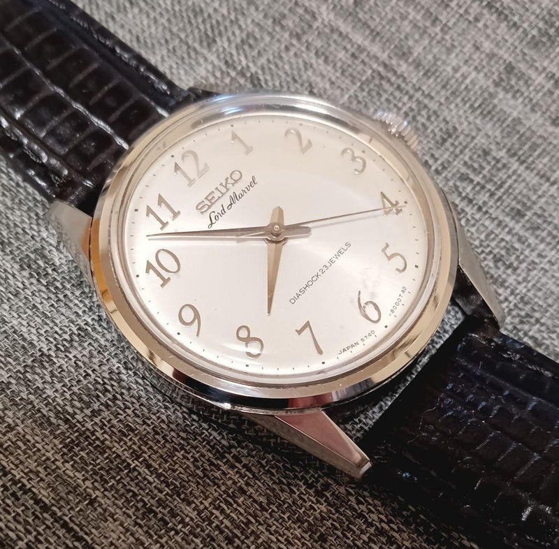 Lord Marvel 5740-8000 Ss Low-beat Mens Watch Vintage Stainless Steel