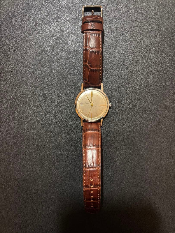 1960  Cronos Watch Unique Dial Manual Winding 23 Jewels Vintage Dress Watch