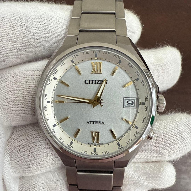 Attesa Watch Titanium Eco-drive Radio Controlled Mens Elegant Timepiece