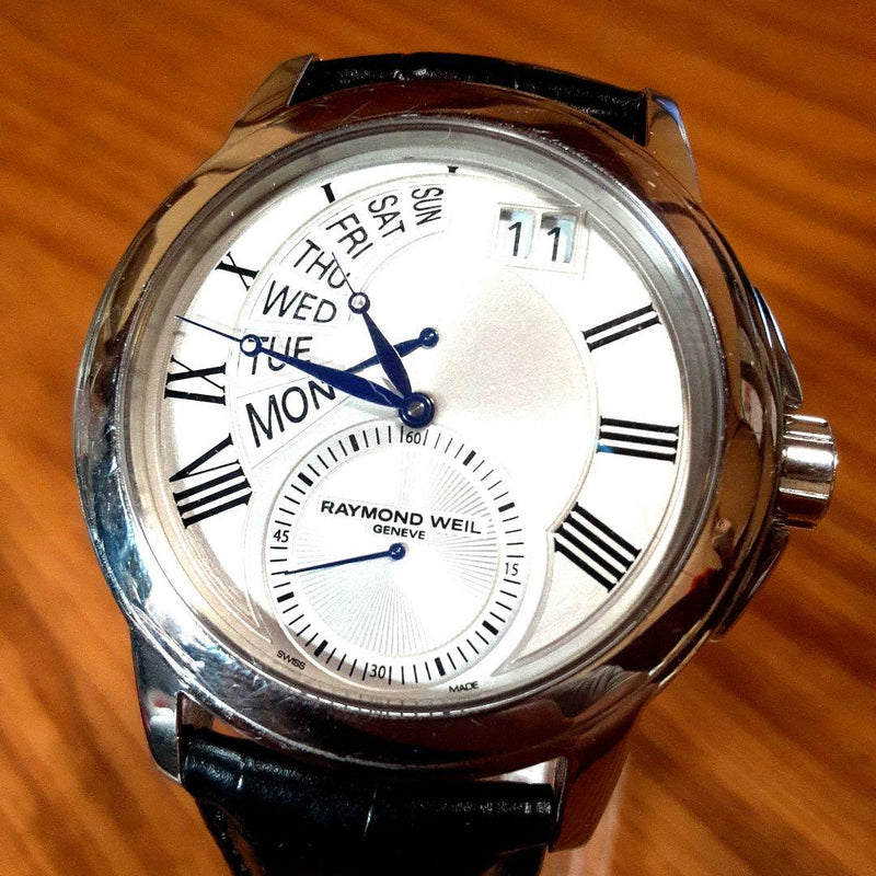 Raymond Weil Day-date Small Seconds Mens Watch Original Working Swiss Made