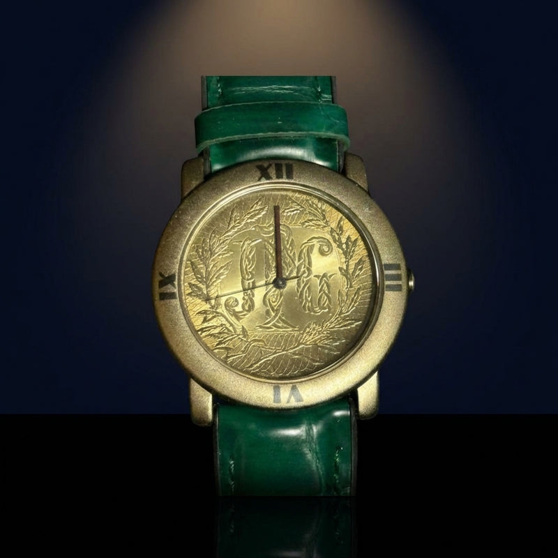 Monogram Watch Gold Band Quartz Watch Not Working For
