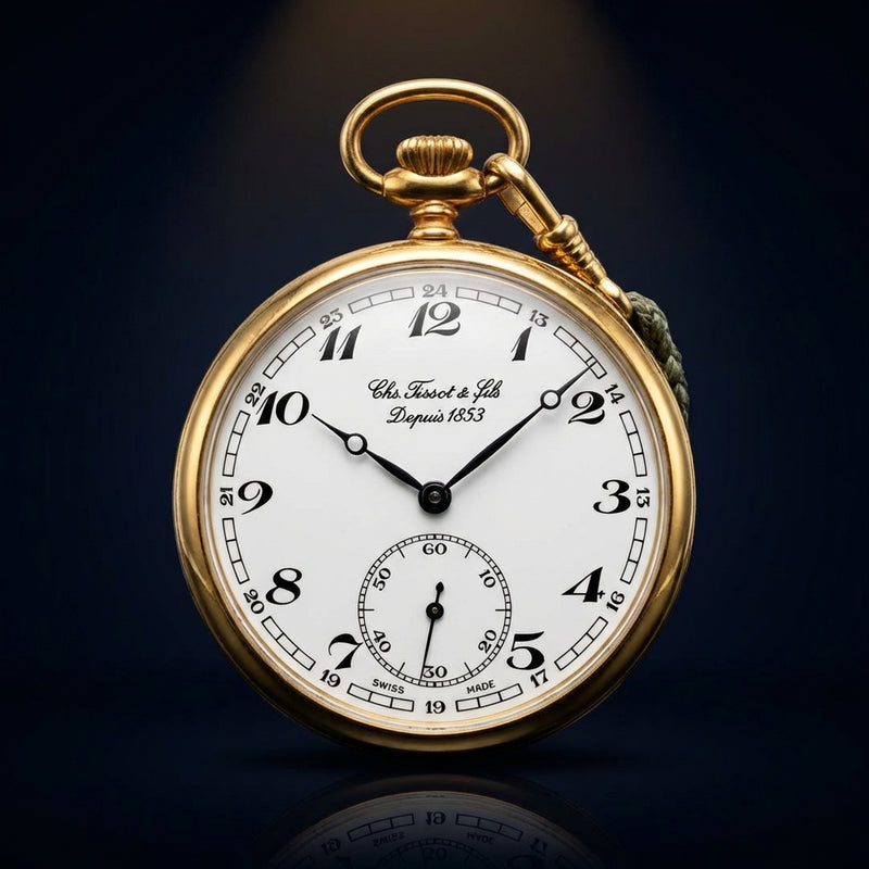 Hand-wound Pocket Watch Small Seconds Swiss Made Mechanical Classic