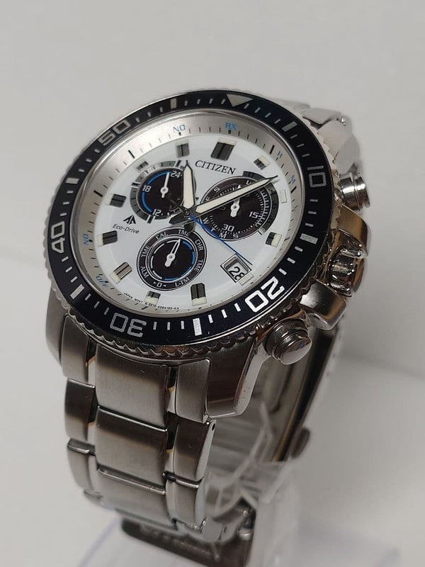 Citizen Promaster PMP56-3053 Eco-Drive RC 43.5mm SS Panda Chrono 100M Watch