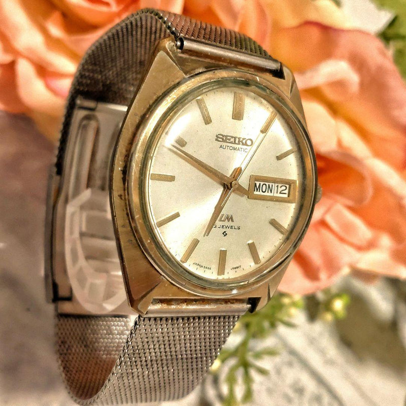 Seiko Lord Matic 1969 Mens Automatic 23 Jewels Gold Tone Date Working Watch