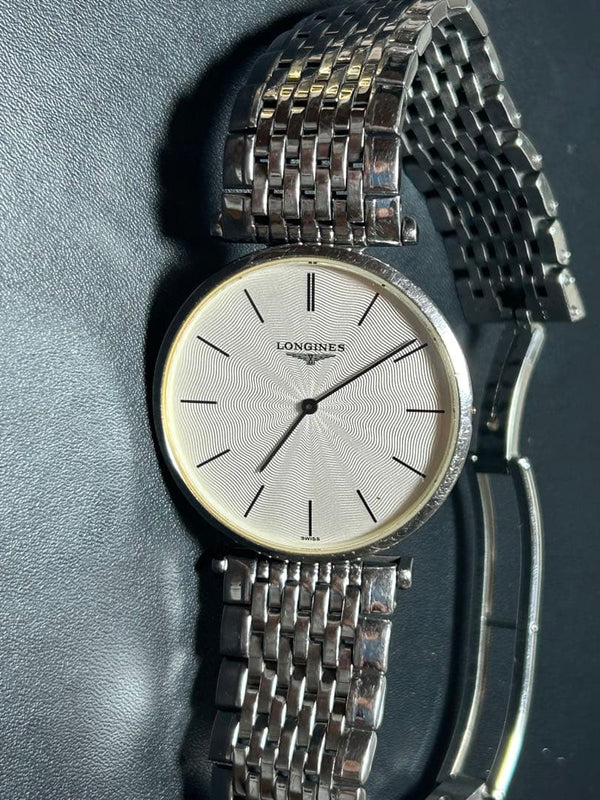 LONGINES La Grande Classique Quartz Stainless Steel White Dial Watch Head