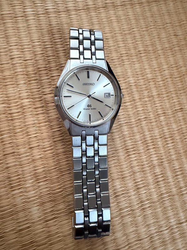 GRAND SEIKO 1988 95GS 9587-8000 Quartz 36mm SS Champagne Gold SS Bracelet Watch