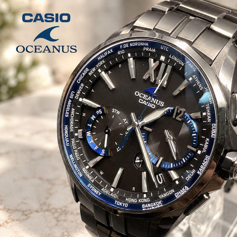 CASIO OCEANUS Manta OCW-S3400 Tough Solar Multi Band 6 World Time Watch