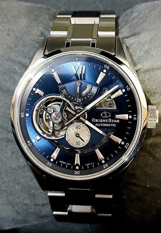 Orient Star RK-AV0004L F6F44 Automatic SS Blue Dial Skeleton Sapphire Watch