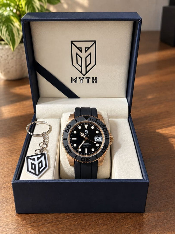 MYTH KIZUNA Mens Automatic Watch Miyota 8215 Stainless Steel Ceramic Bezel