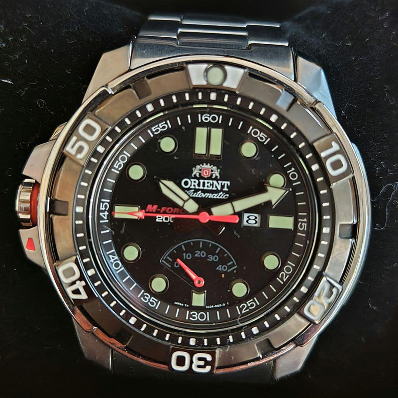 Orient M-FORCE WV0071EL Automatic Stainless Steel 47mm Black 200m Diver Watch