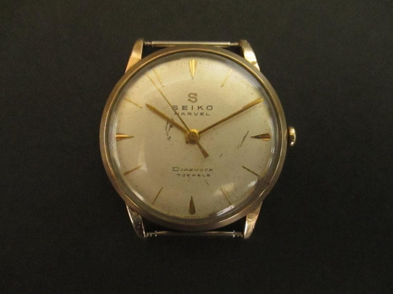 SEIKO MARVEL Manual Wind 14K Gold Filled Watch 34mm 17 Jewels 18mm Lug