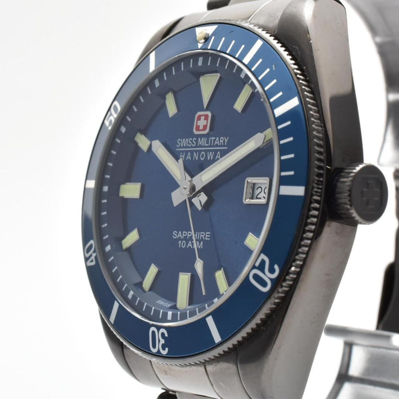 SWISS MILITARY 6-4214.1/6-5214.1 Quartz Stainless Steel Diver Watch 10 ATM
