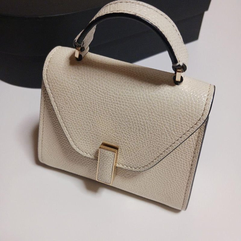Valextra Iside Belt Bag Leather White SGES0061028LOCPL99 With Box Dust Bag Card