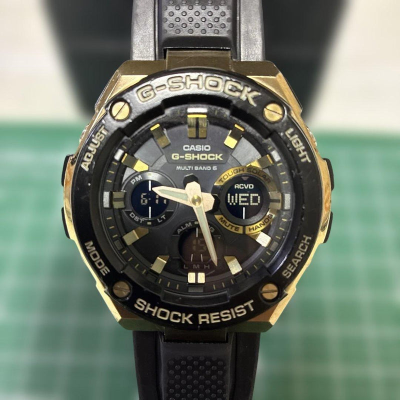 CASIO G-SHOCK GST-W100G-1AJF Tough Solar Multi-Band 6 Analog-Digital Gold Black