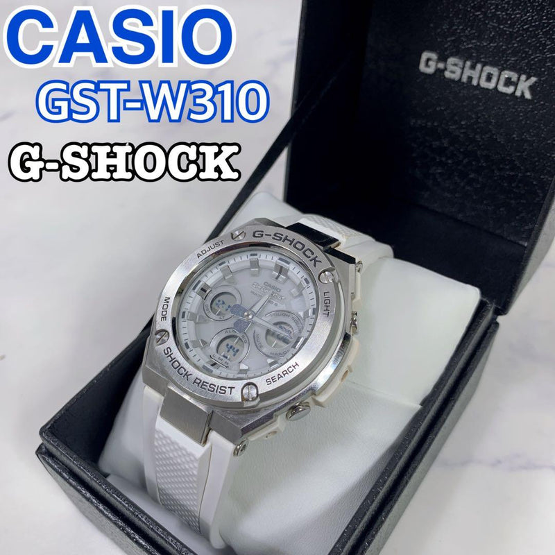 CASIO G-SHOCK GST-W310-7AJF G-STEEL Radio Solar Multi Band 6 White Mens Watch