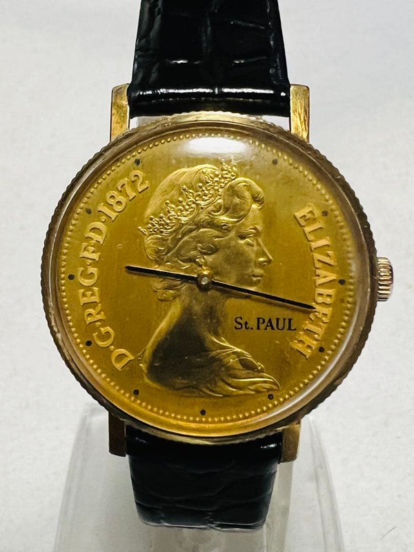 ORIENT Elizabeth I120-46101 Manual Watch Gold Case 33mm Gold Dial Black