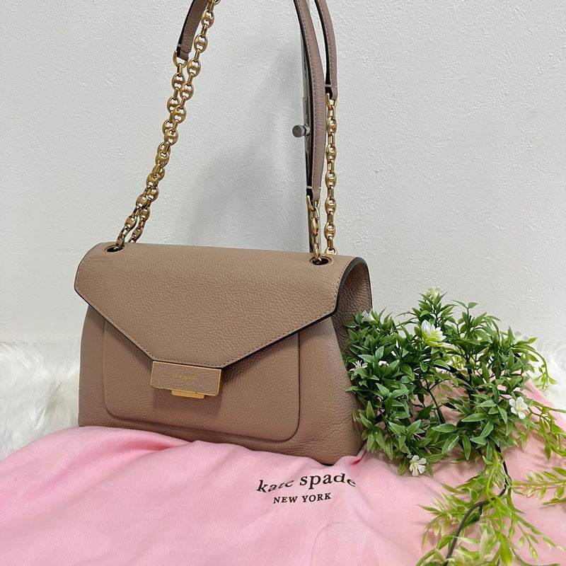 Kate Spade Gramercy Pebbled Leather Convertible Shoulder Bag Pear 17x27.5x8.5cm