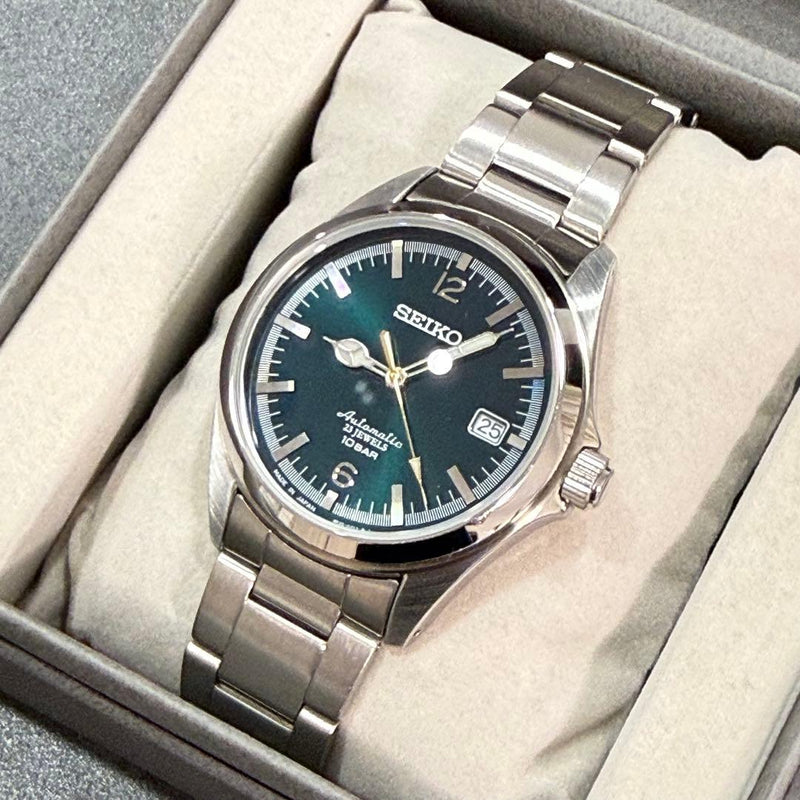 x TiCTAC SZSB006 Automatic Watch 4R35 British Green SS 10 Bar WR