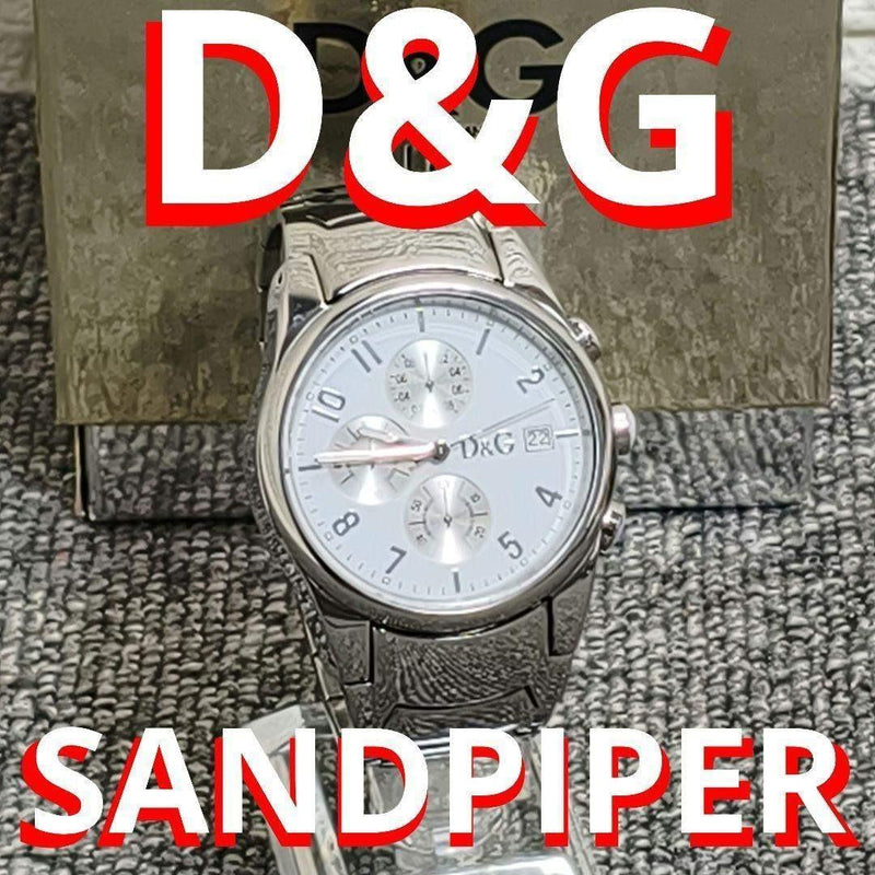 DW0258 Sandpiper Quartz Chronograph Date Silver White Dial