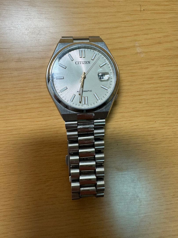 Citizen Tsuyosa Automatic Watch 37mm Blue Dial Date Stainless Steel Bracelet 50m