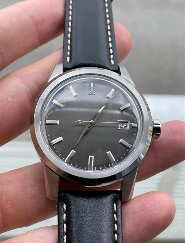 MOD NH35 Automatic Watch 40mm 316 Stainless Steel Gray Dial Tochigi Leather 5