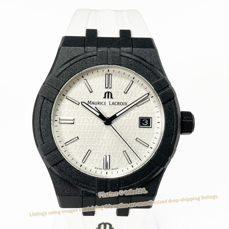 MAURICE LACROIX AI2008-00YZ1 Icon Tide Quartz Watch 40mm Silver Dial Plastic