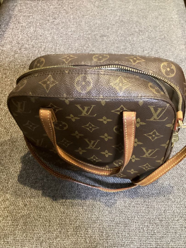 LOUIS VUITTON Monogram Saint Cloud GM Shoulder Bag Canvas Vachetta TH1915