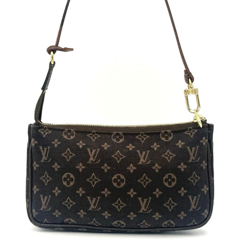 LOUIS VUITTON M95226 Mini Pochette Accessoires Monogram Mini Lin Brown PVC