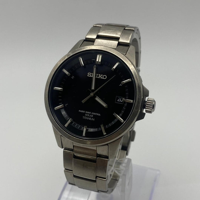 7T92-0DW0 Mens Quartz Chronograph Wristwatch Black Dial 38mm 100m 113g