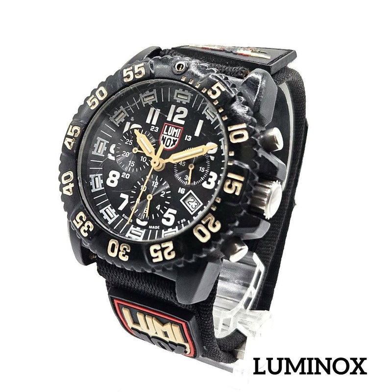 LUMINOX Navy Seals 3080 Quartz Chronograph Watch 45mm LNS Nylon Strap
