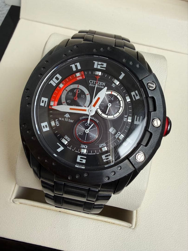 CITIZEN PROMASTER H500 Eco-Drive Solar Chronograph Watch Bracelet 100m Date 24Hr