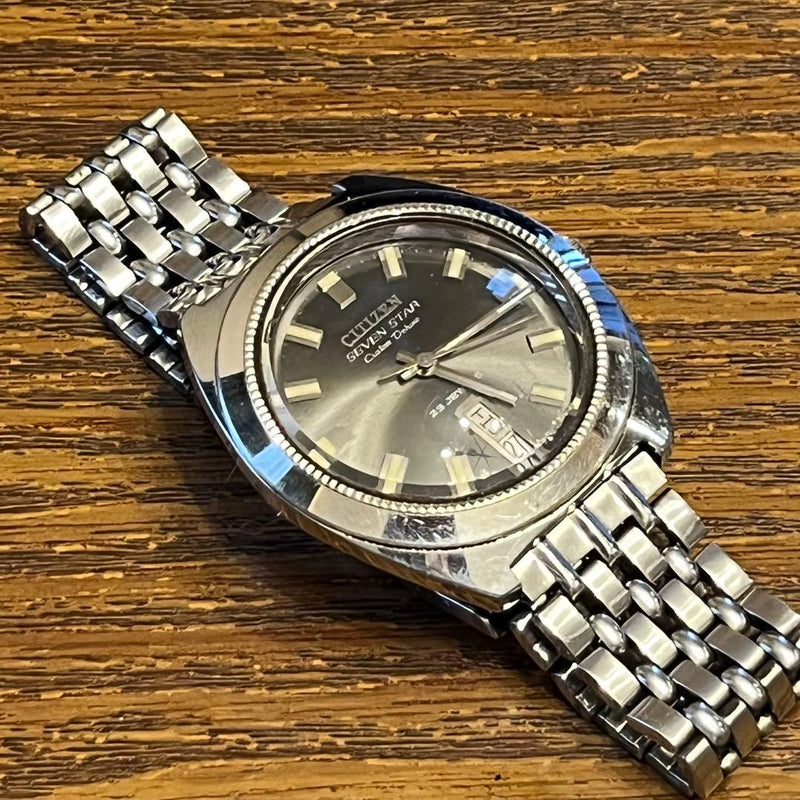 CITIZEN SEVEN STAR Custom Deluxe 4-520190 Y Automatic 23J 39.6mm Vertical