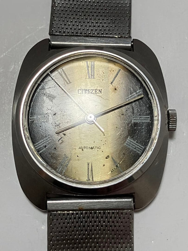 CITIZEN Automatic Watch Gold Silver Tone Dial Roman Numerals