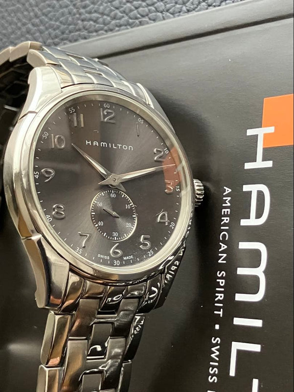 Hamilton H38411183 Jazzmaster Thinline Small Seconds Quartz 40mm Gray Metal