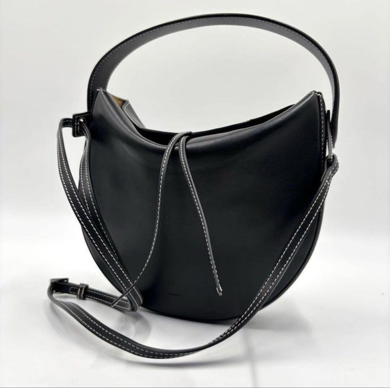 VASIC Gate Mini 2-Way Shoulder Bag Black Leather 2022SS