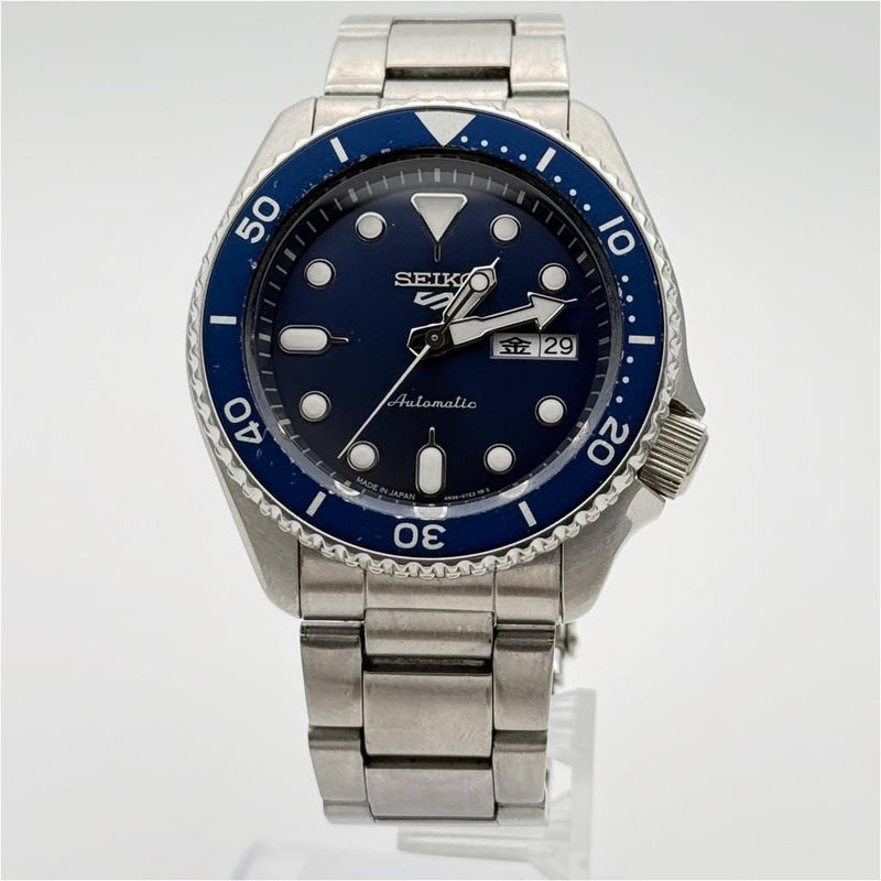 SEIKO 5 Sport SBSA001 4R36-07G0 Automatic Stainless Steel 42mm Blue Dial Mens
