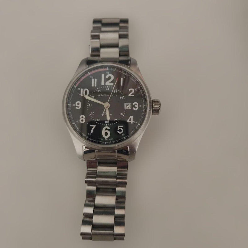 Hamilton Khaki H706150 Automatic 44mm Stainless Steel Black Dial Bracelet Watch