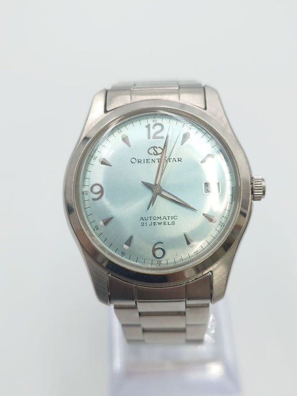 STAR 597302-70 Automatic 21 Jewels Light Blue Dial Stainless Steel Mens